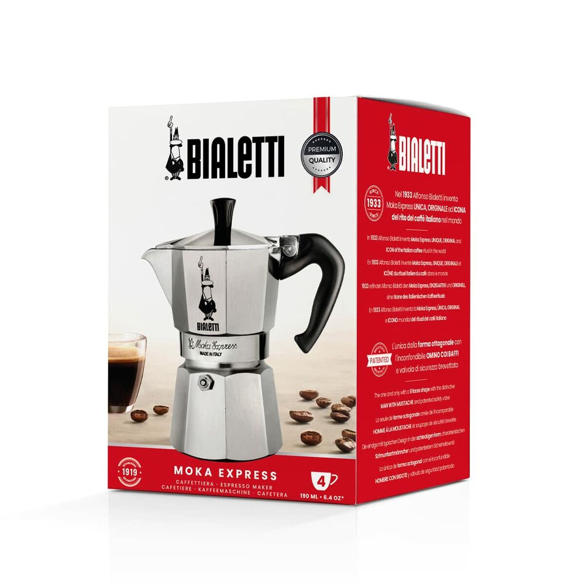 Cafetieră Italiană Bialetti Aluminiu