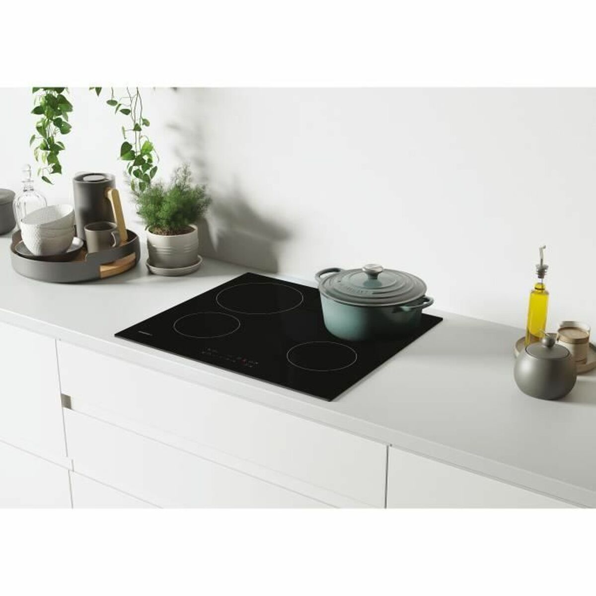 Glass-Ceramic Hob Rosieres ROCTH64CT/2 6500 W 60 cm