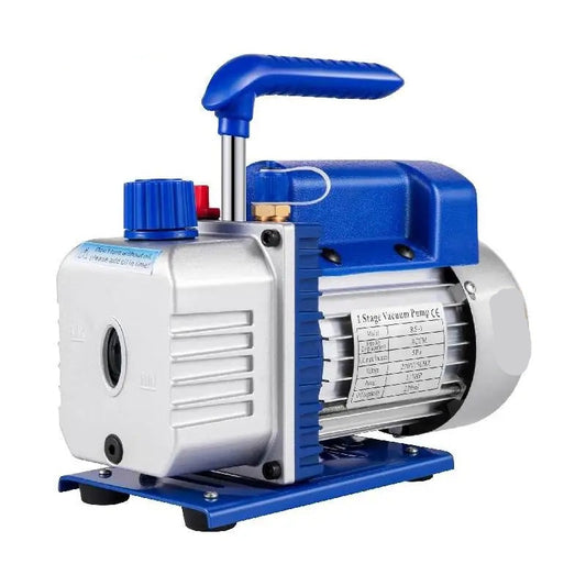 Vacuum Pump, 800Psi, 3CFM, 1/4HP, 1720rpm, 2 Way Gauge, Blue