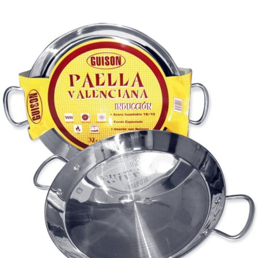 Tigaie pentru Paella Guison Oțel inoxidabil Argintiu 3 L (46 cm) (Recondiționate C)