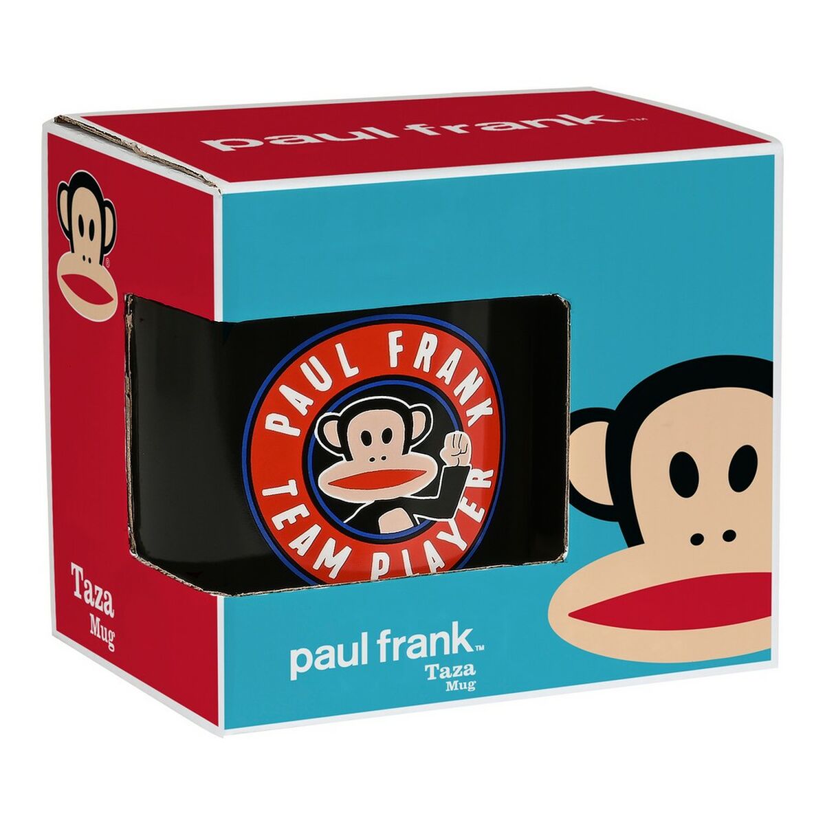 Cană tip Halbă Paul Frank Team player Ceramică Negru (350 ml)