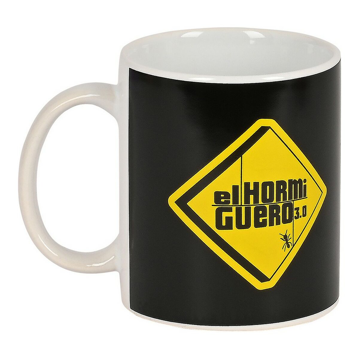 Mug El Hormiguero White Ceramic Black (350 ml)