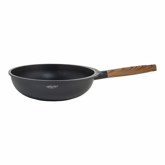 Tigaie Wok Oroley Nature Lemn Aluminiu turnat 30 cm