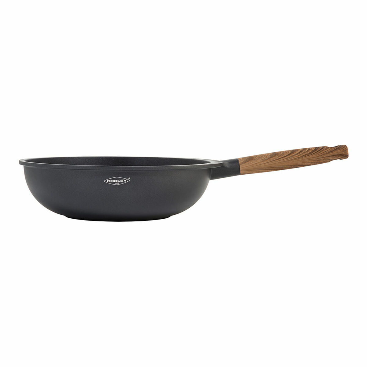 Tigaie Wok Oroley Nature Lemn Aluminiu turnat 30 cm