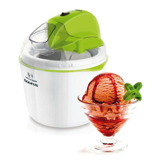 Aparat de Făcut Înghețată Taurus Tasty'n'cream Alb Verde 12 W 1,5 L Plastic