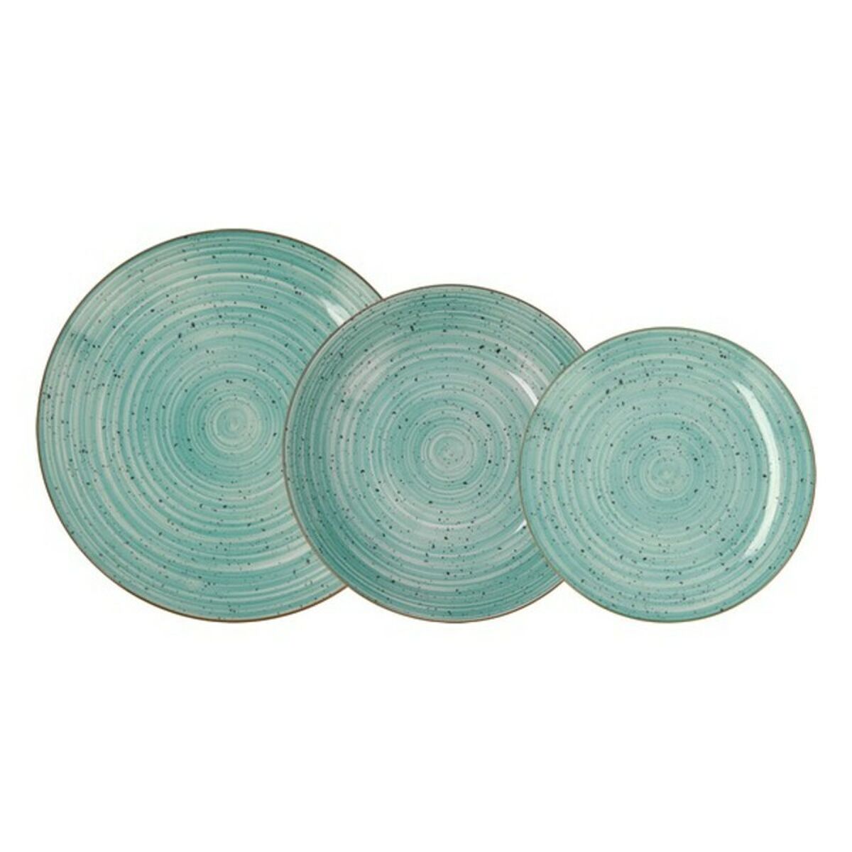 Set de Veselă Quid Montreal Turquoise Ceramică 18 Piese