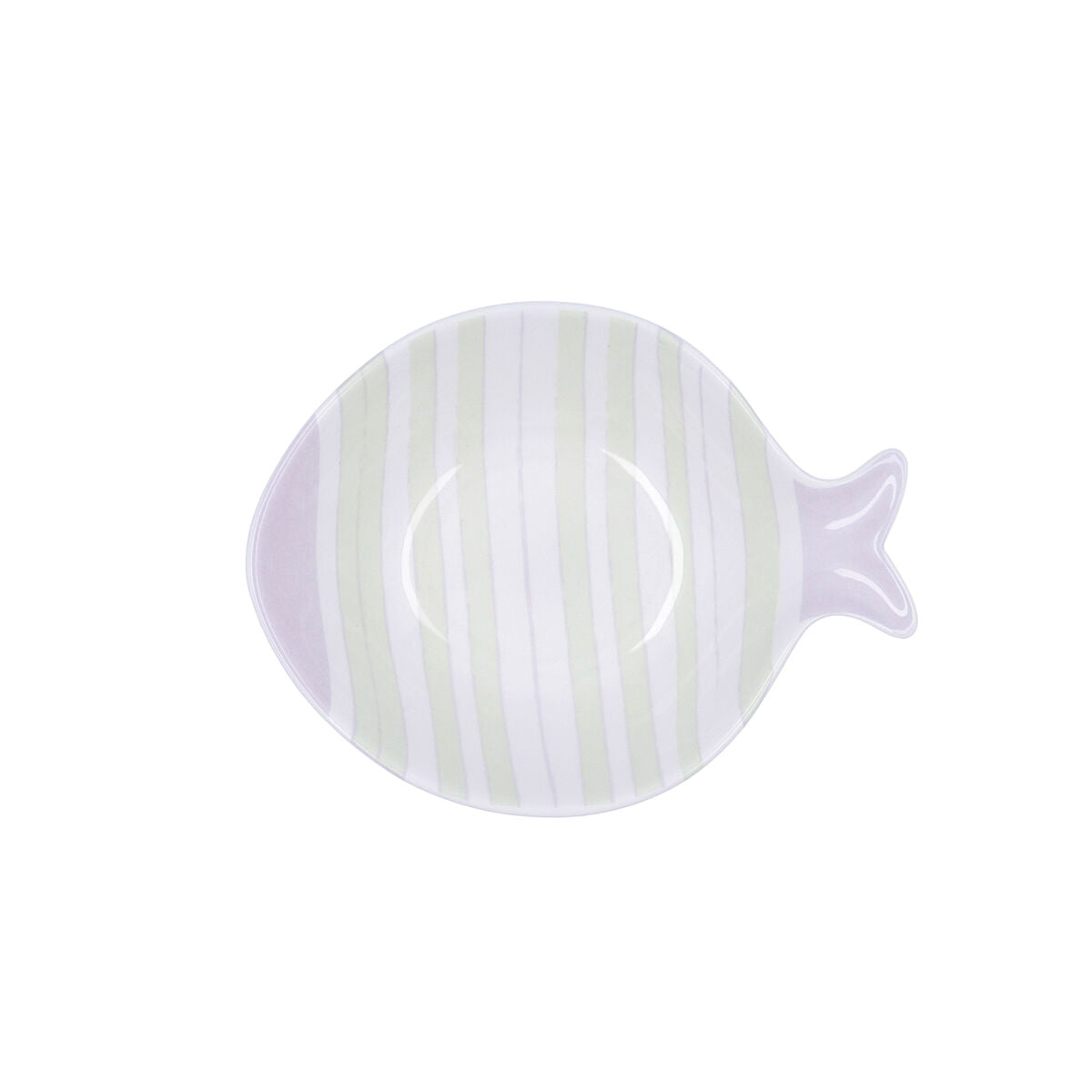 Bowl Quid Kaleido Bicoloured Ceramic Fish 15 x 13 x 4 cm (4 Units)