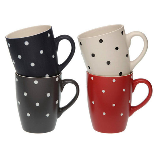 Mug Versa Puntos 1 Unit Multicolour Stoneware Modern