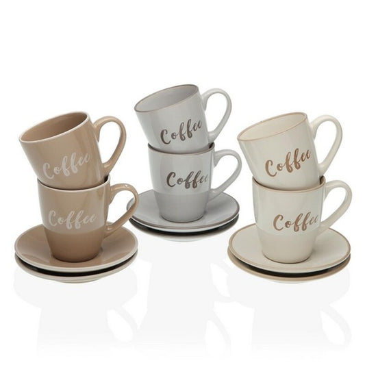 Set de Cești cu Farfurii Lieke Ceai Gresie (6 pcs)