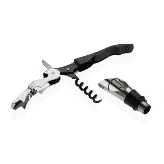 Corkscrew Versa Steel Decanter