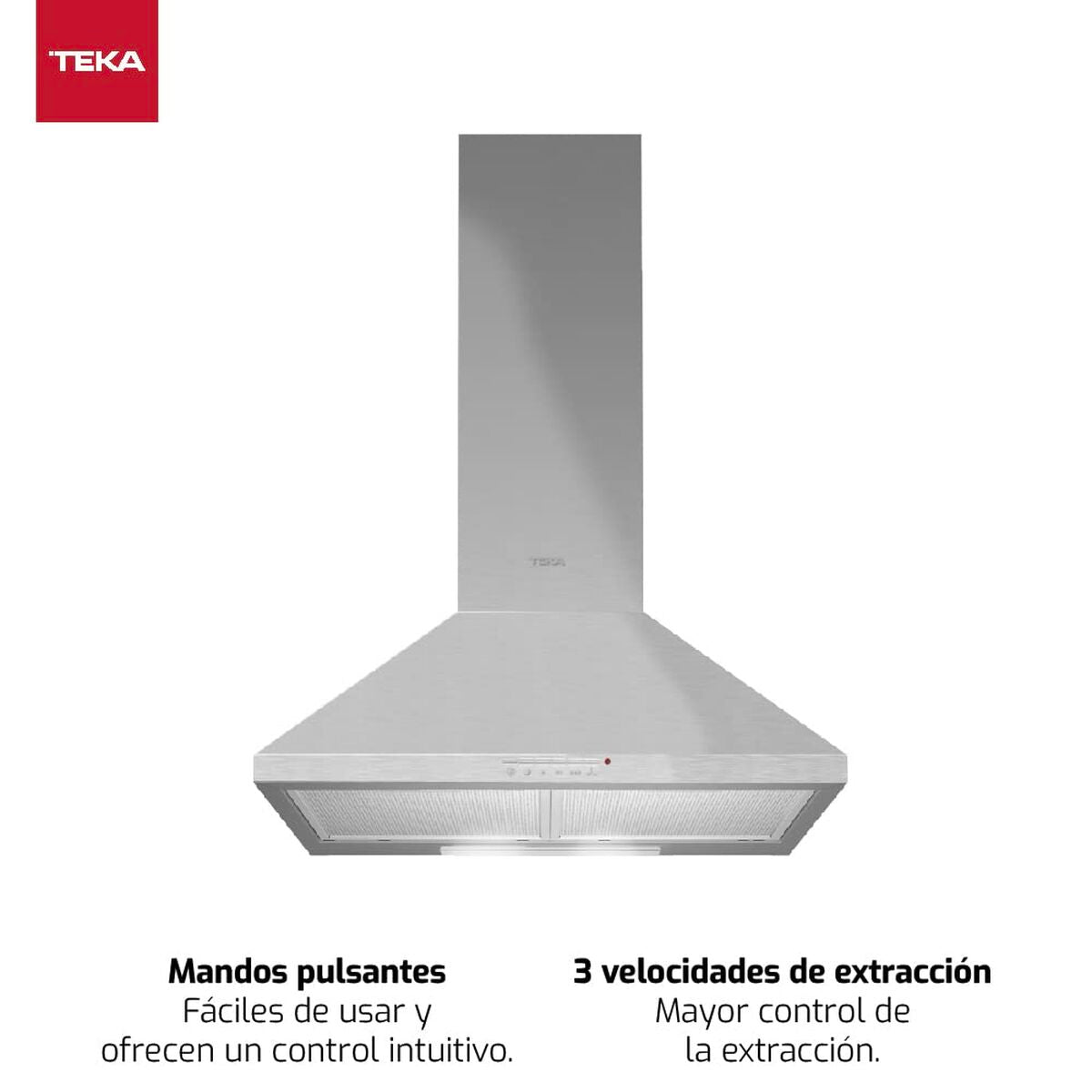 Hotă Convențională Teka DBB 70 cm 380 m3/h 60 dB 195 W Oțel