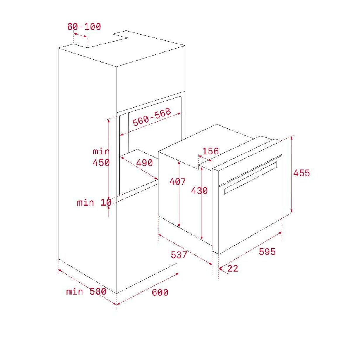 Cuptor Compact Teka HBC 535 2593 W 48 L