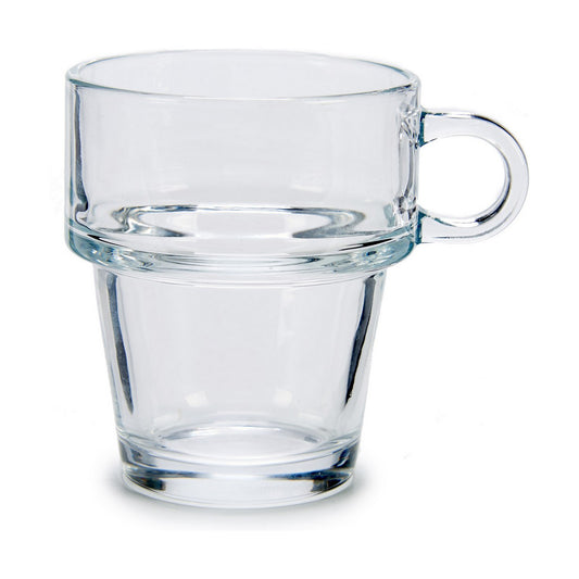 Piece Coffee Cup Set 27010 Transparent Crystal 260 ml (26 cl)