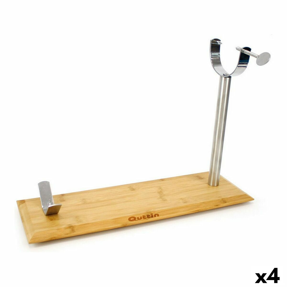 Stand de șuncă Quttin Metal Bambus 48,5 x 16,5 x 2,3 cm (4 Unități)