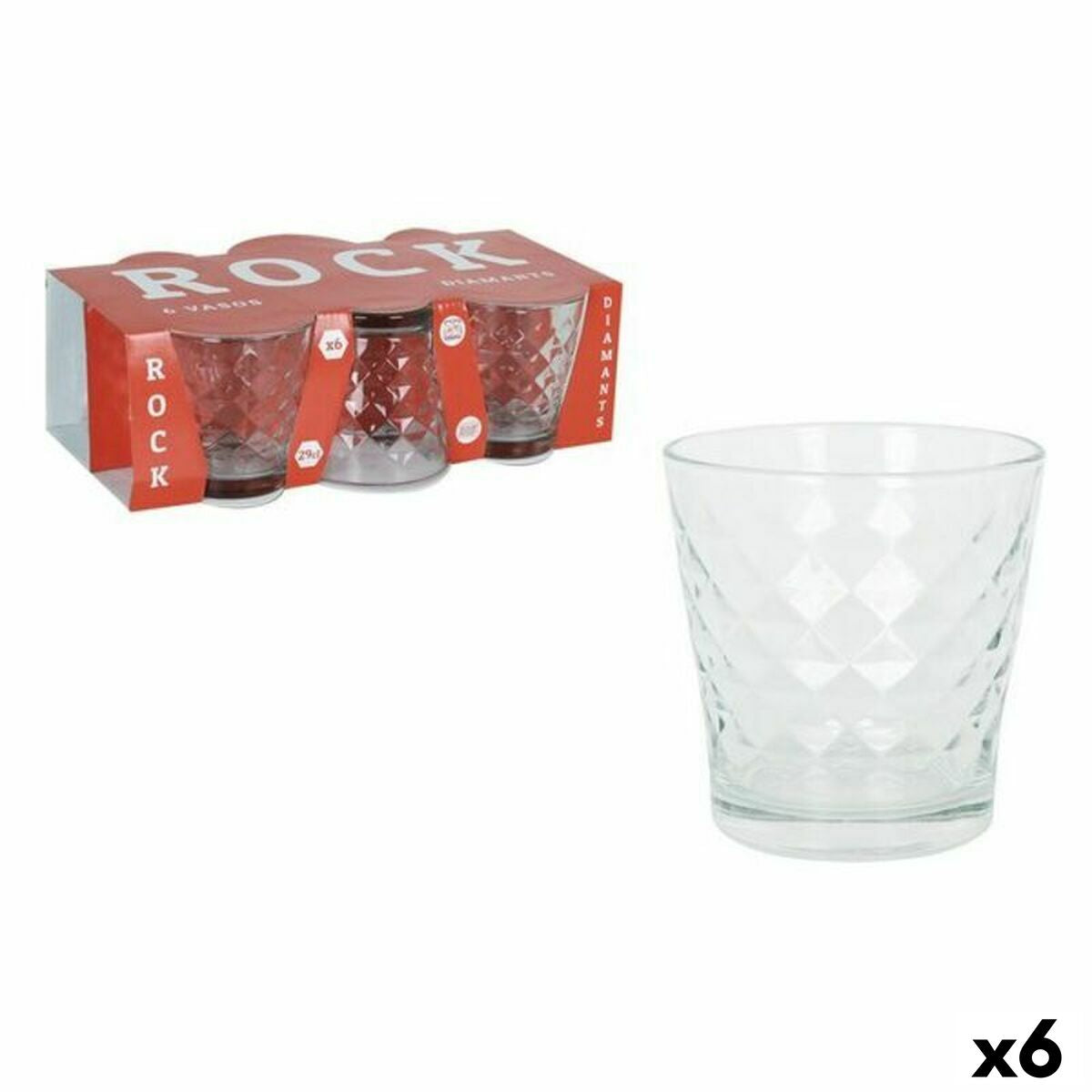 Set of glasses La Mediterránea 123881 6 Pieces (6 Units)