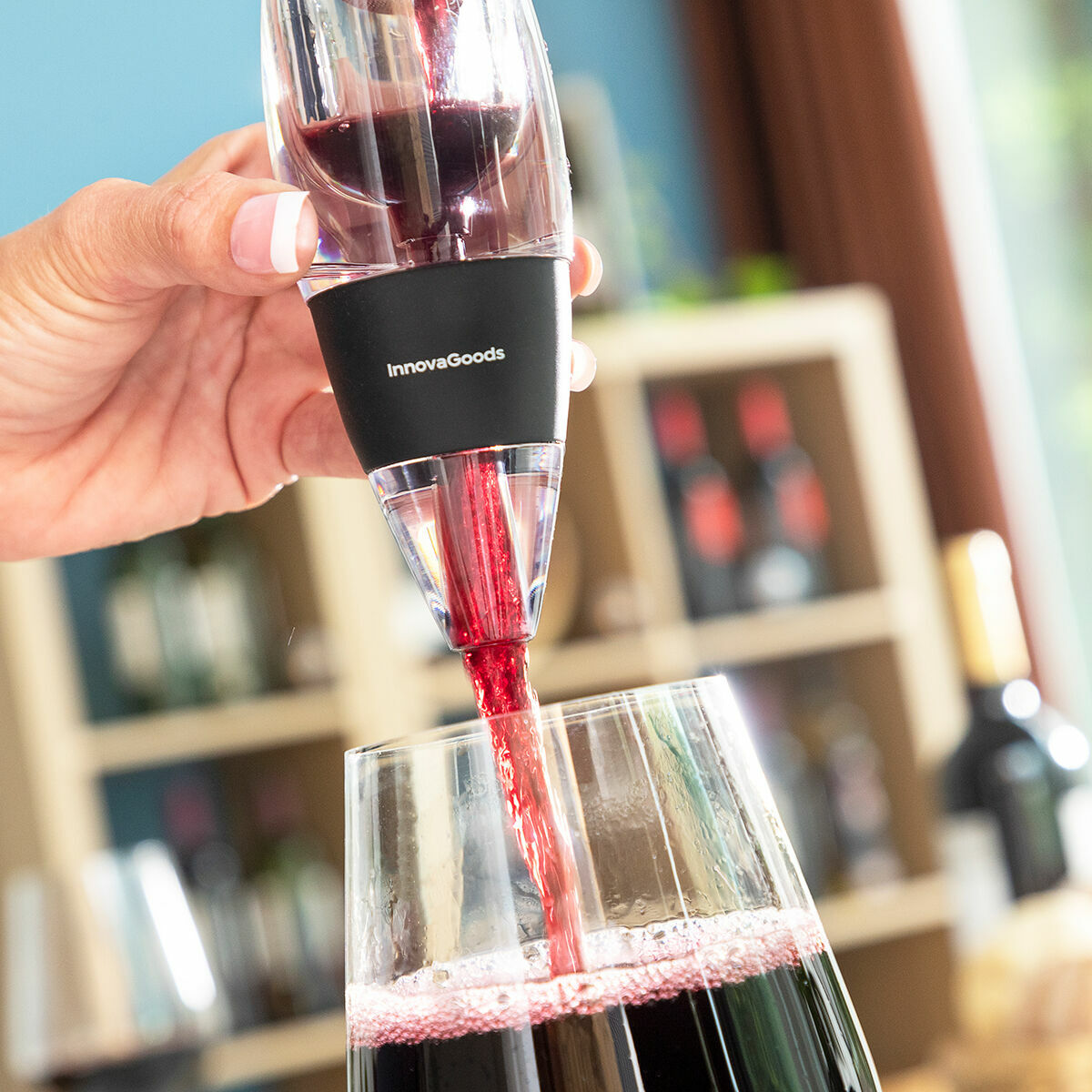 Aerator de vin cu filtru, suport și husă Wineir InnovaGoods