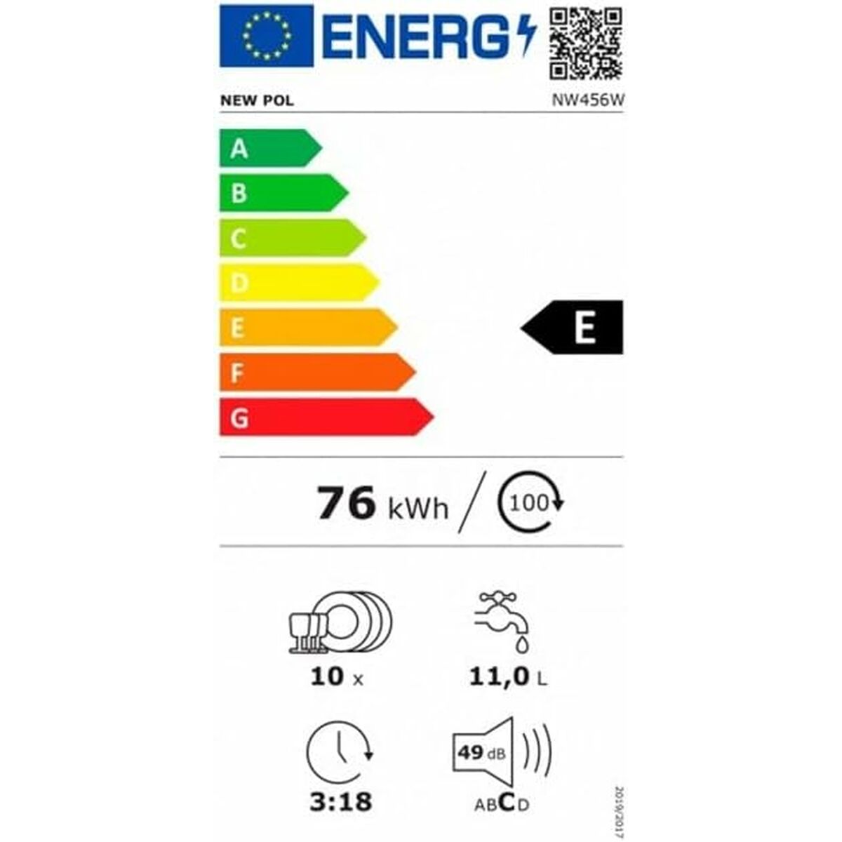 Maşină de spălat vase New Pol NW456W