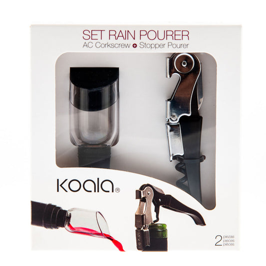 Set of Wine Accessories Koala Rain 2 Pieces Metal