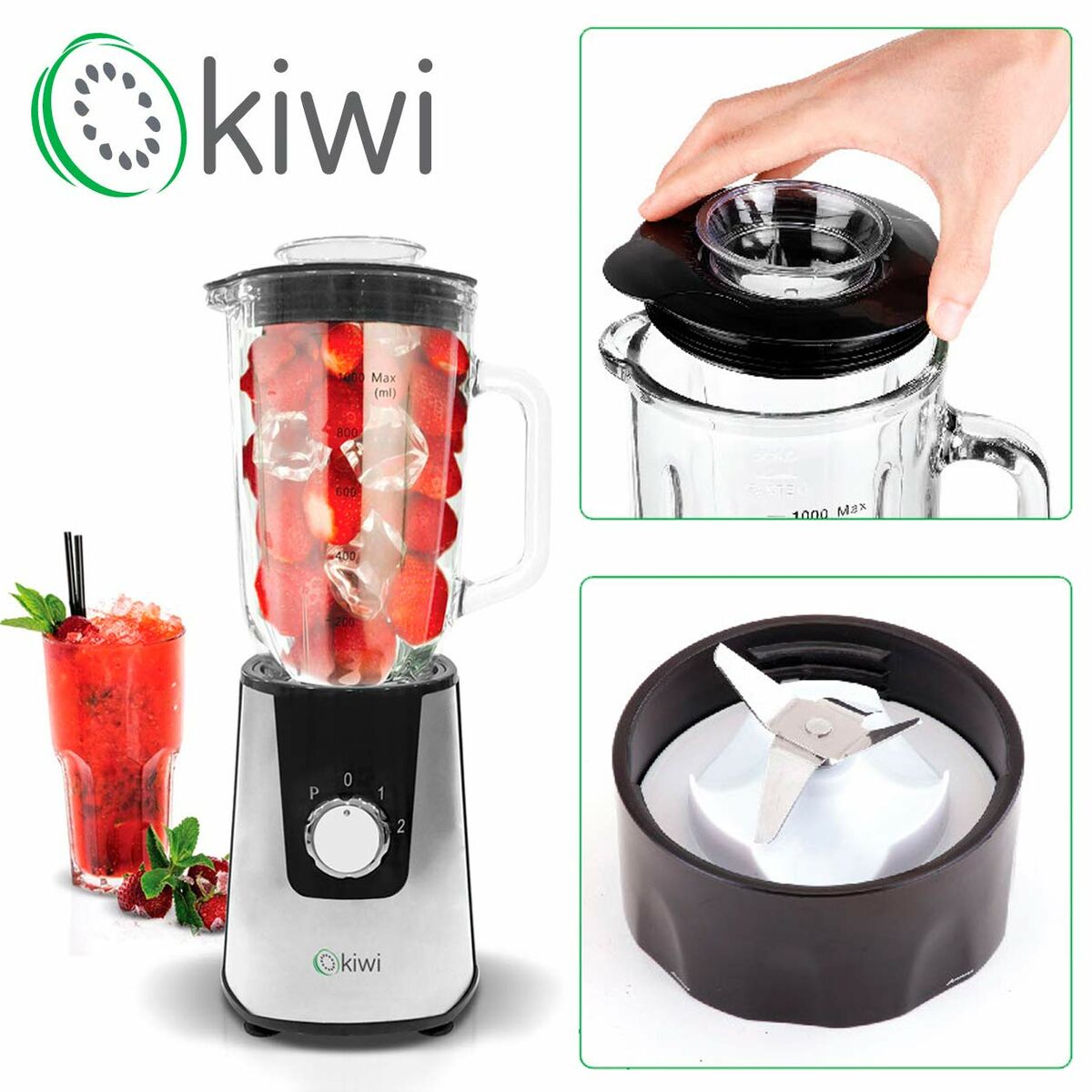 Cup Blender Kiwi 1 L 400W 400 W 1 L 1L