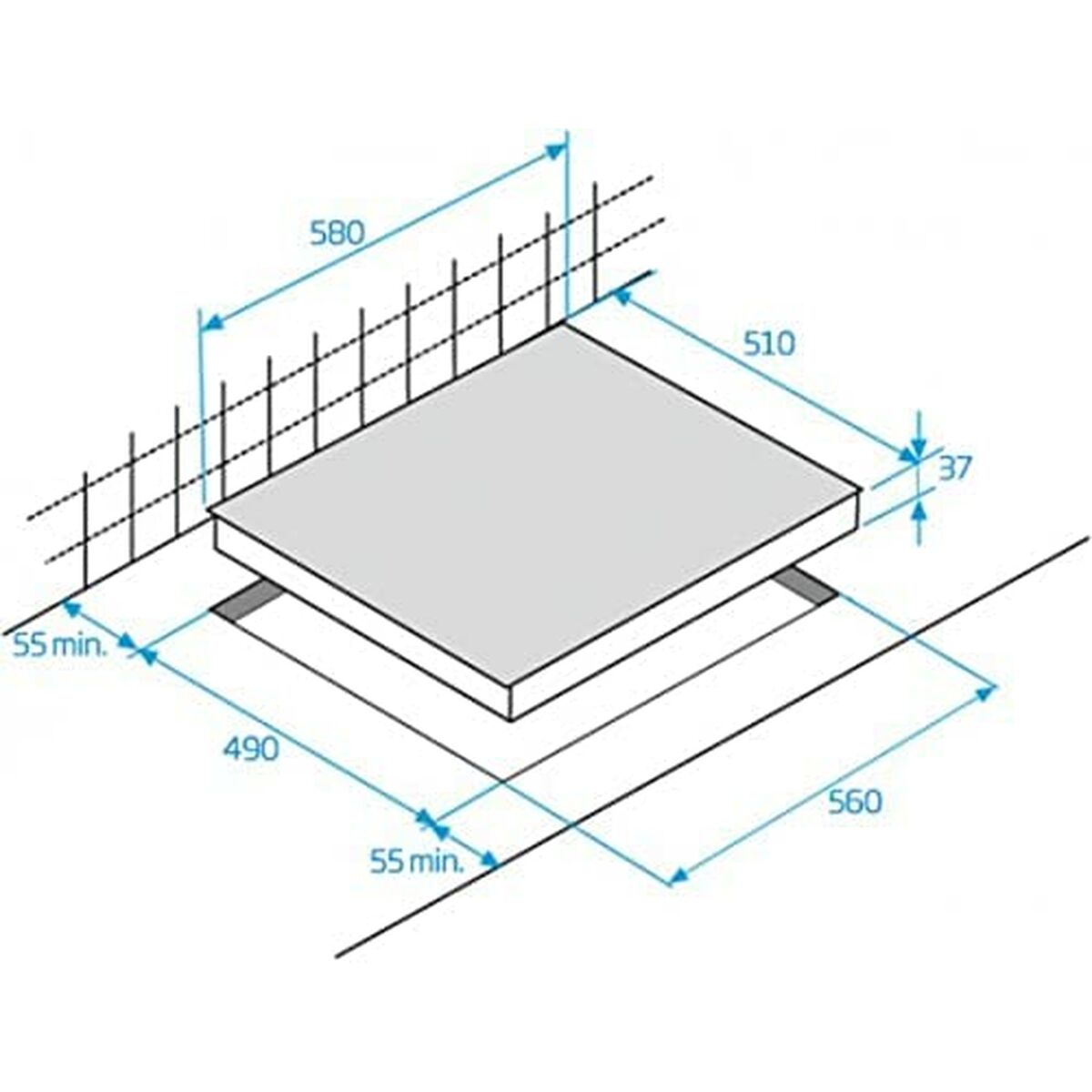 Plită vitroceramică BEKO HIC63402T 60 cm 58 cm 5700 W