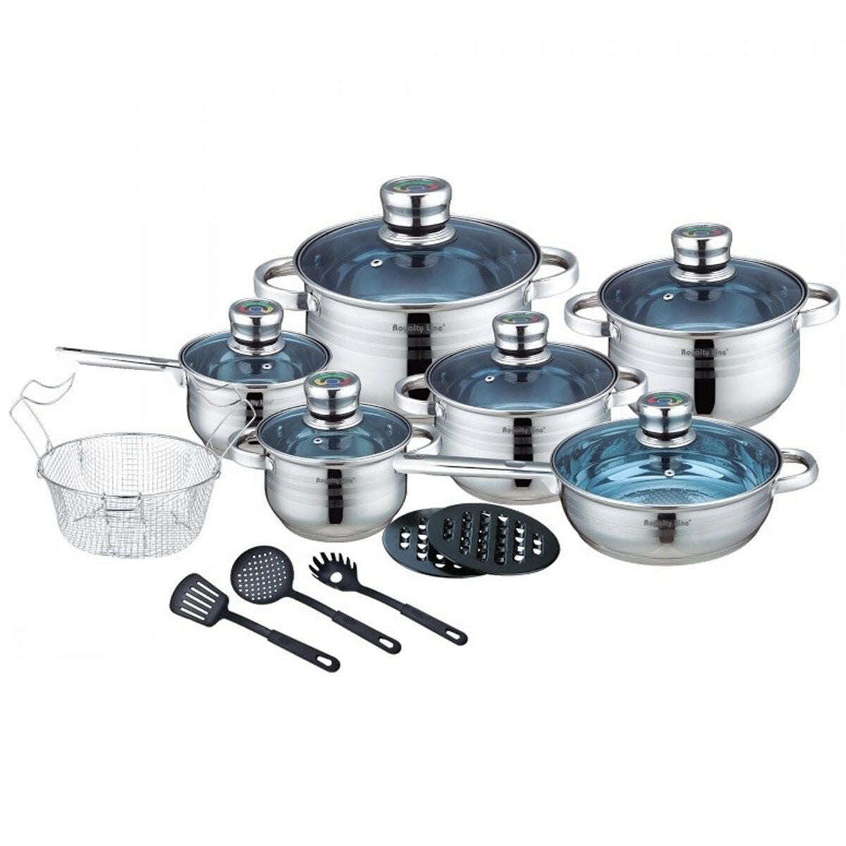 Cookware Royalty Line 1801BM Steel 18 Pieces