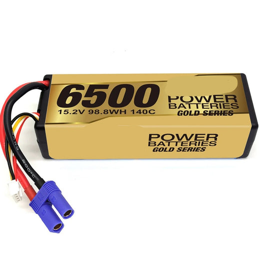 Battery, 14.8V, 96.2WH, 1PCS, 4S, 6500mah, Lithium, Gold