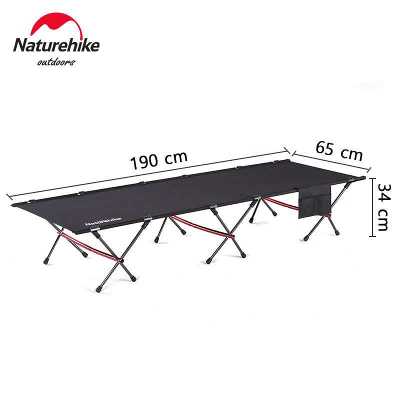 Ultralight Portable Folding Camp Bed Cot Single - Foldable Outdoors Fishing Hiking Tourist (Measurements not provided)