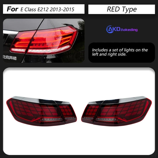 Car LED Lights, Benz W212 2010-2015, Dragon Scales Design, Dynamic Signal, Color, Size