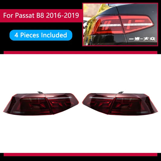 Car LED Lights, Passat B8 2016-2019, Dynamic Signal Lamp, Red, One Set