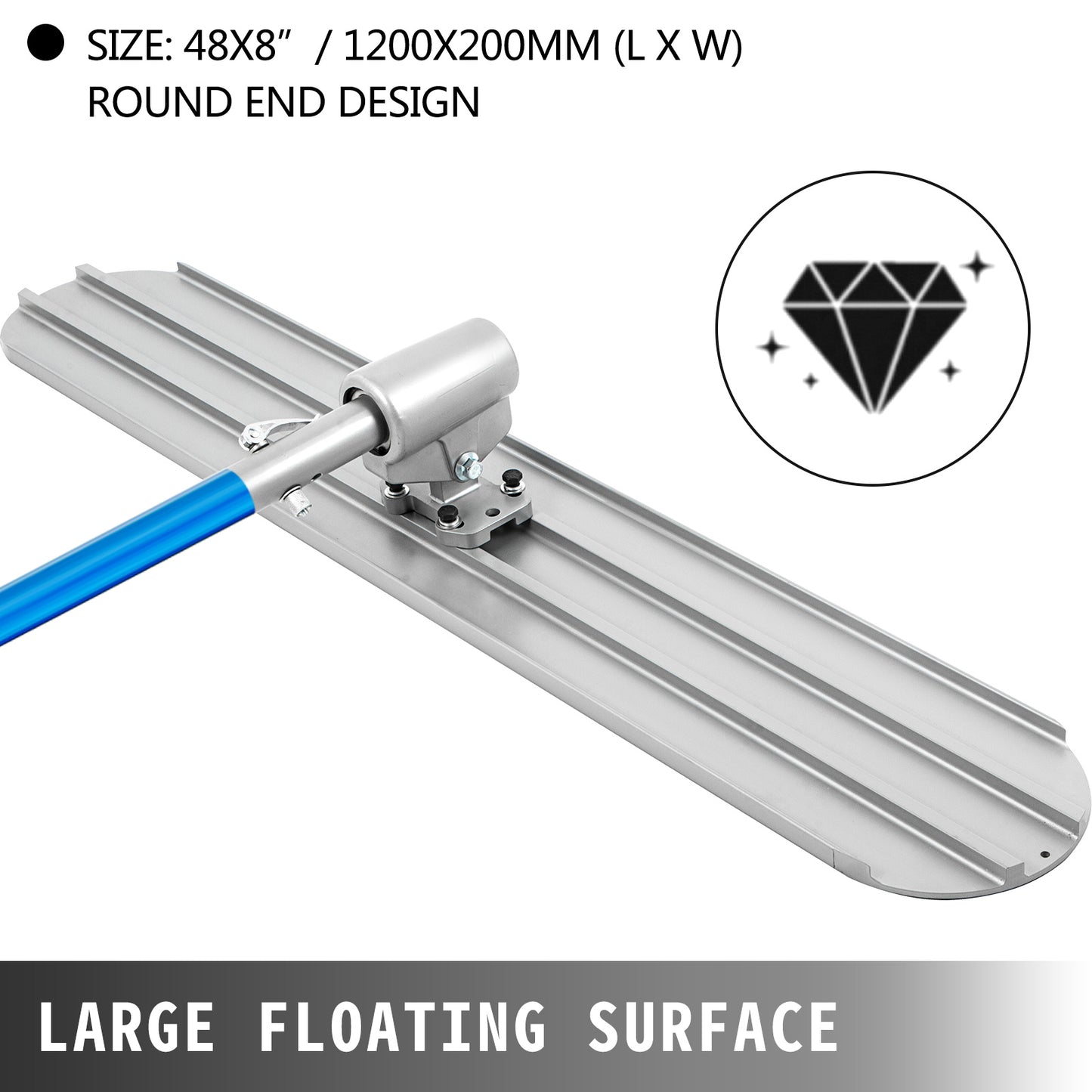 Finishing tile cutter, 1200 x 200 mm, 4 handles, blue