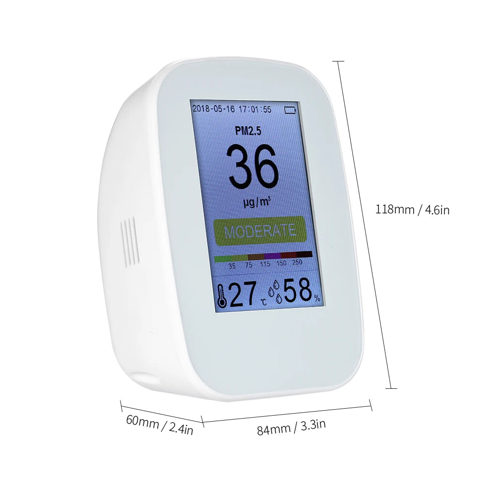 Air quality monitor CO2 detector  D9-B PM2.5/HCHO/TVOC Thermometer Hygrometer detector