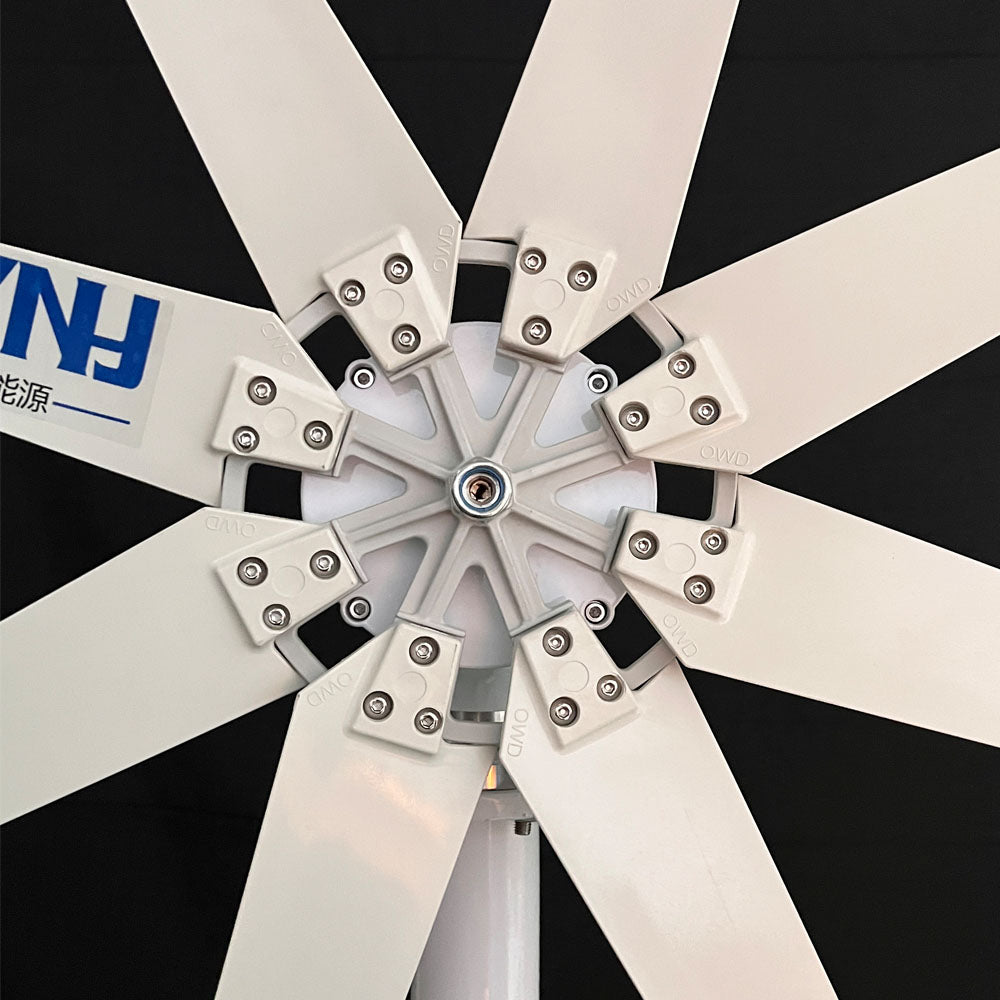 Windturbine, Fltxny, 2000W 48V, 8 Blades, Only Turbine, White