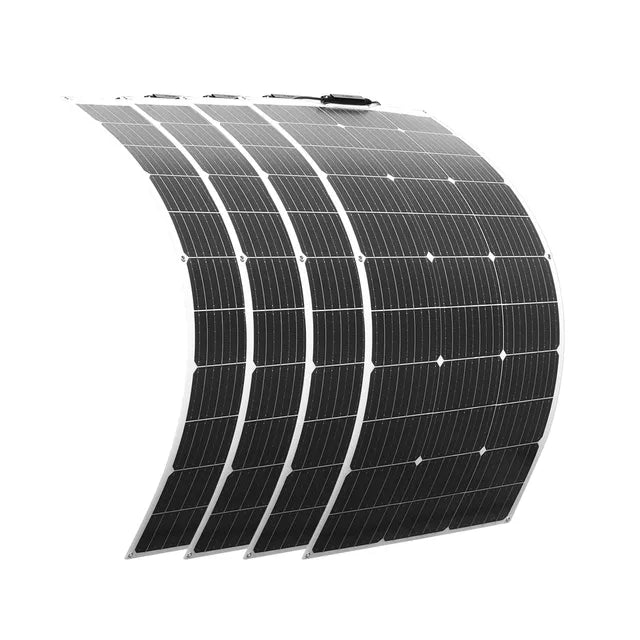 Solar Panel, 400W, Flexible, Monocrystalline, Bendable, 24V/12V, 100W 18V, Semi-Flexible, Charger module