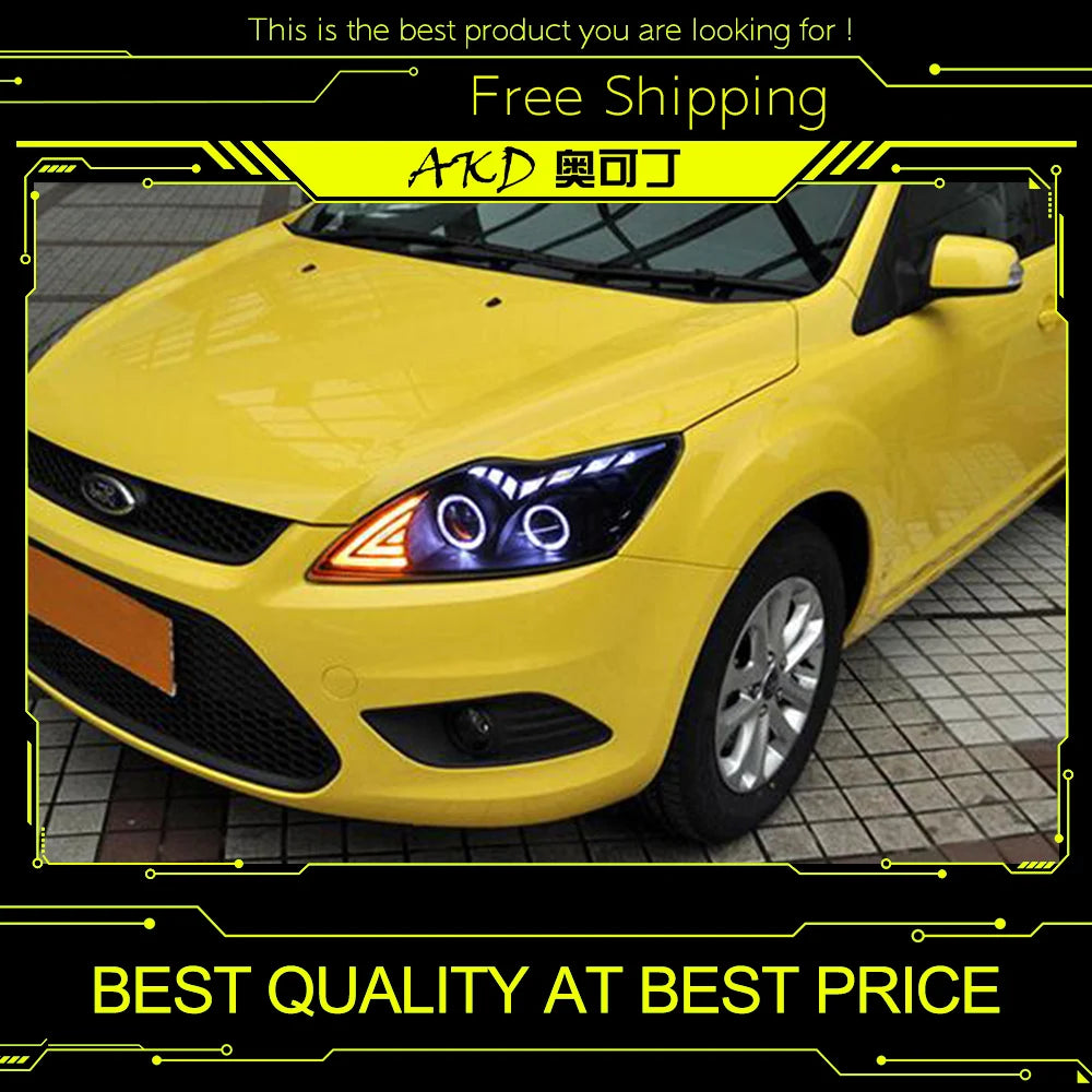 Car LED Lights, Ford Focus 2, DRL Day Running Light Bi Xenon Bulb, LED, Size.