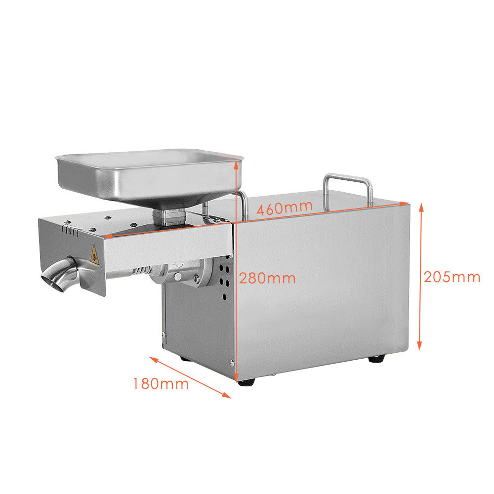 Extractor de ulei, Kemei, controlat cu temperatura, otel inoxidabil, inteligent, argint