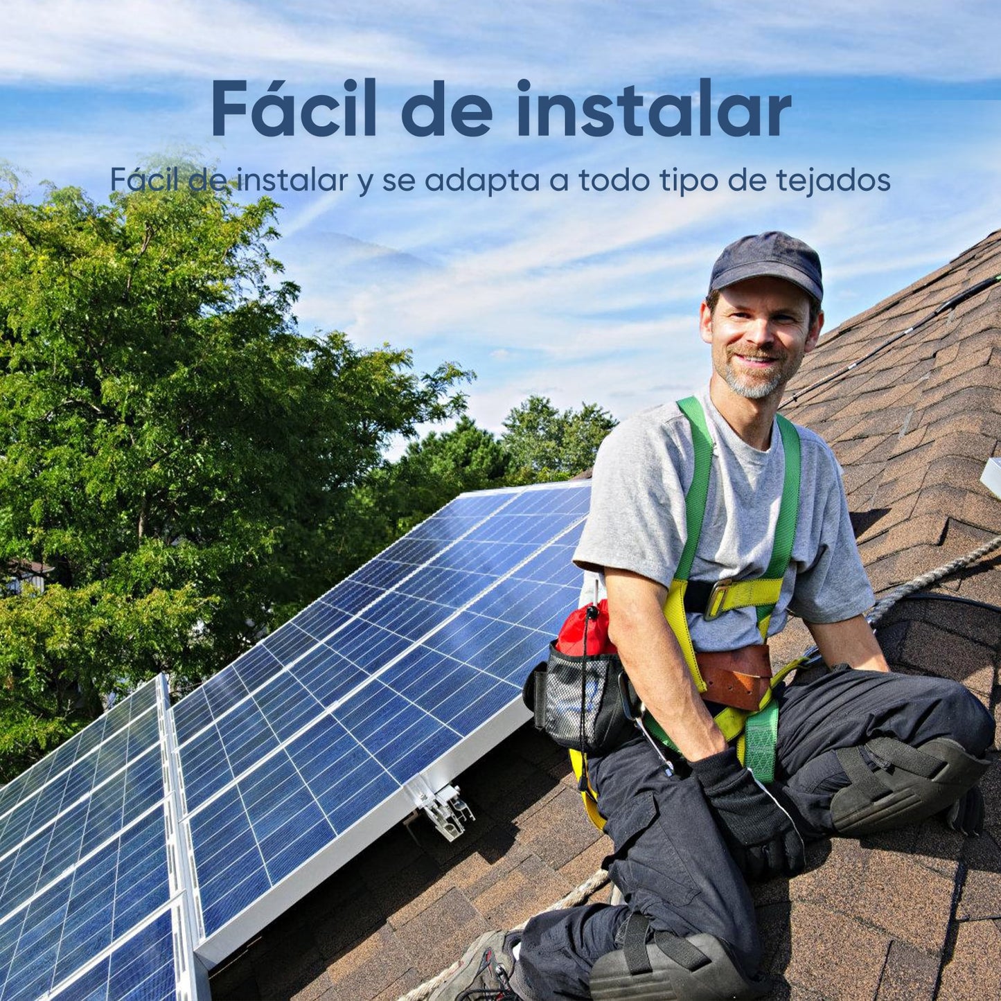 Panou solar, Jingyangpv, 2000 W, 18 V, siliciu monocristalin, negru