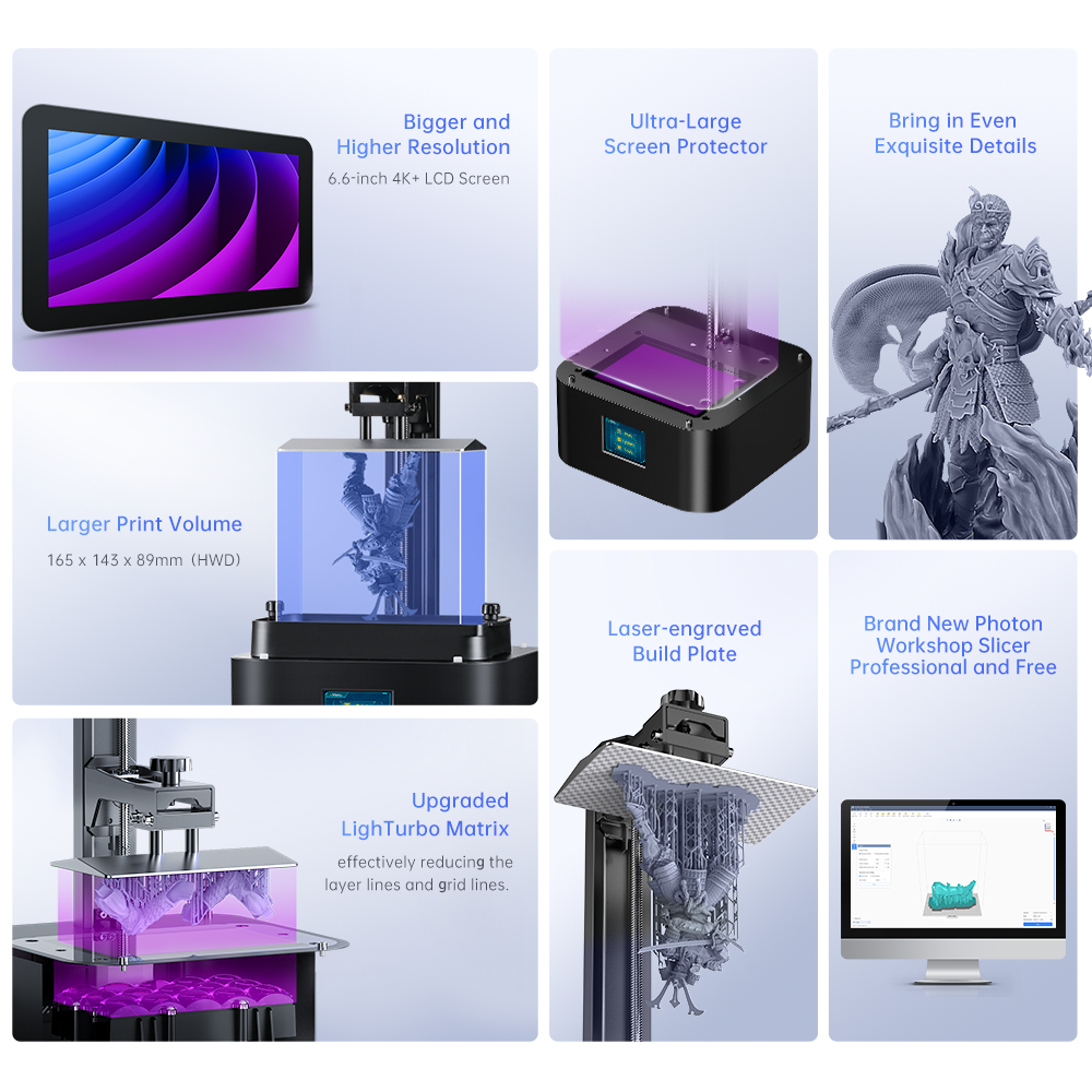 3D Printer, Anycubic, Photon Mono 2, 220V, LCD, UV Resin, USB, WS2