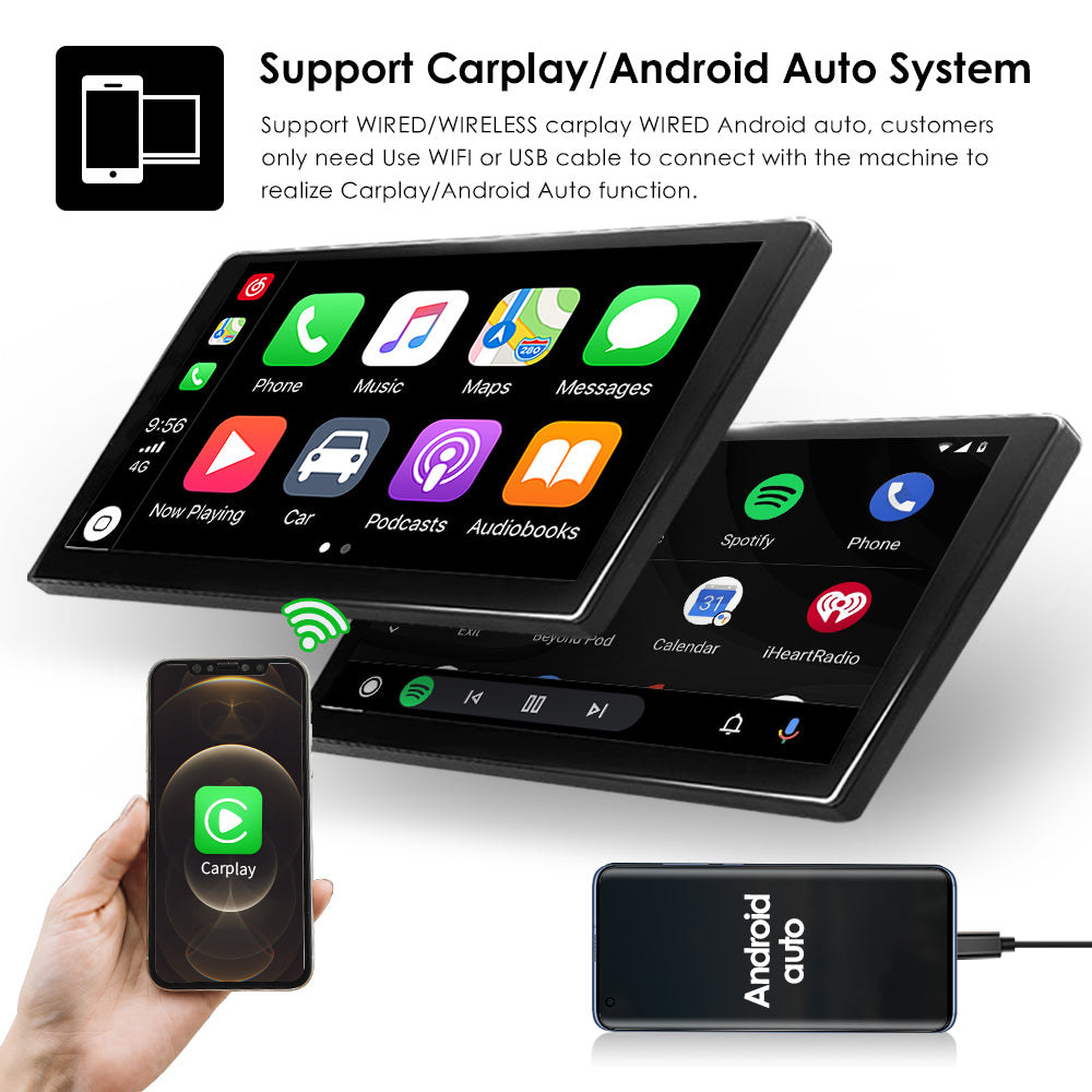 Car Multimedia Player, Ossuret, Head Unit, Android, 4GB, 64GB, Black