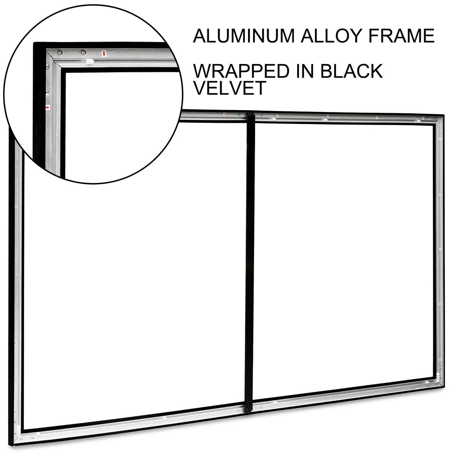 Cadru din aluminiu 16:9 4K HD 92 100 110 120 130 135 155 Ecran proiector