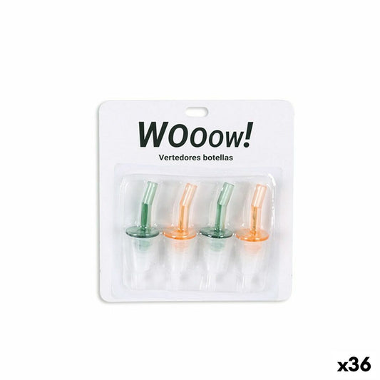 Dop pentru turnat Set Plastic 4 Piese 2,9 x 9 cm (36 Unități)