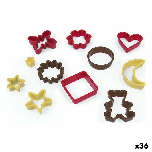 Moldes para Galletas Quttin Multicolor Biscuiți Figurine 11 Piese (36 Unități)