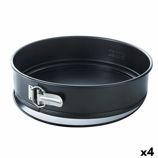 Formă de tort detașabilă Pyrex Magic Rotund Negru 20 cm Metal 4 Unități