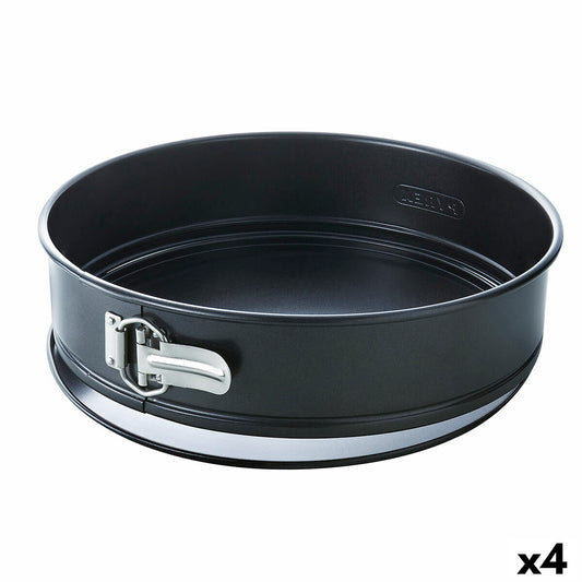 Formă de tort detașabilă Pyrex Magic Rotund Negru 23 cm 4 Unități