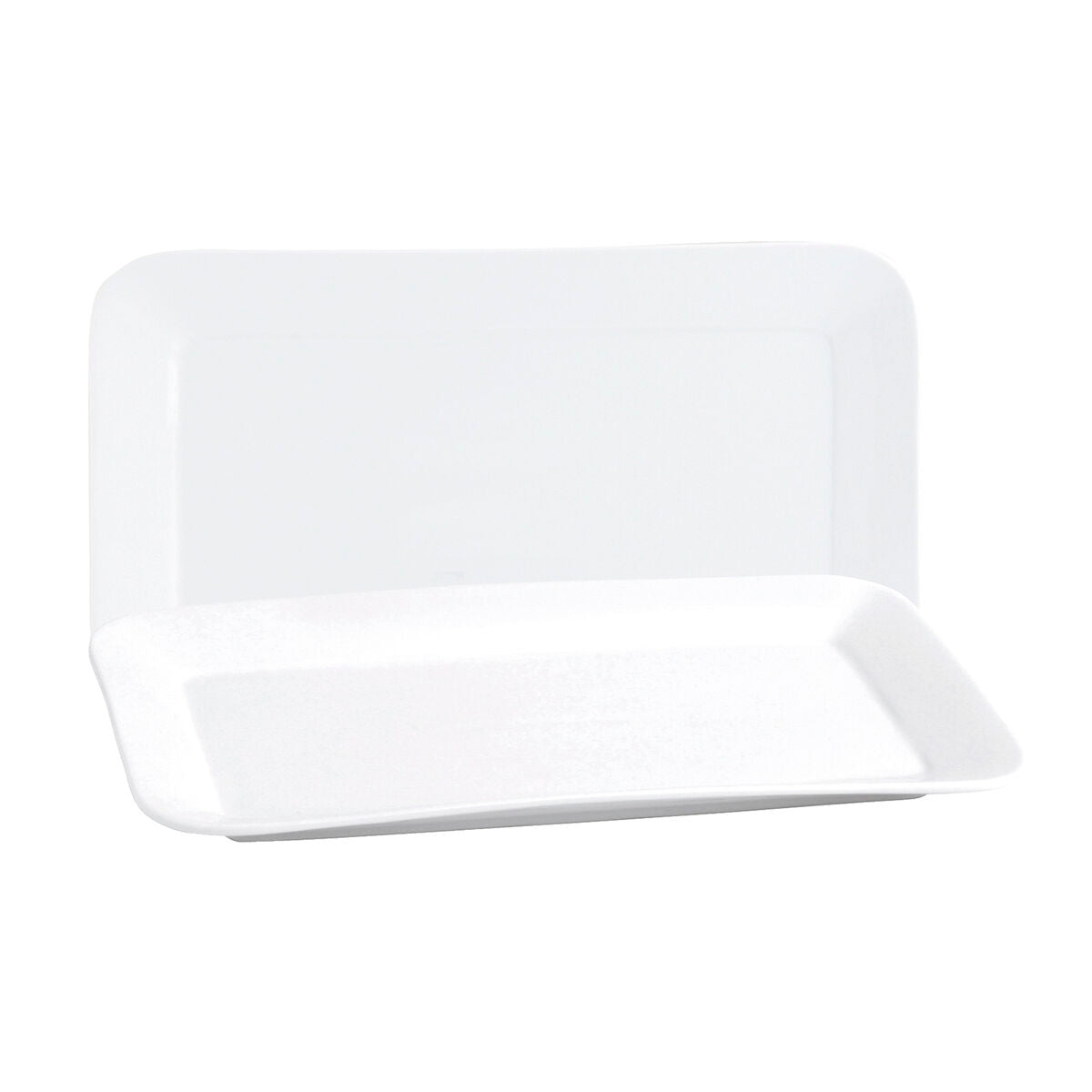 Platou pentru Servire Quid Basic Dreptunghiular Ceramică Alb (25,9 x 15 cm) (6 Unități)