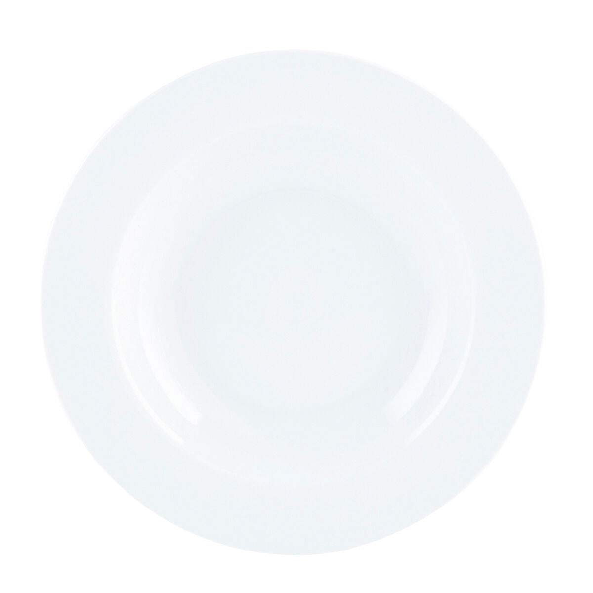 Deep Plate Quid Basic White Ceramic Ø 21,5 cm (12 Units)