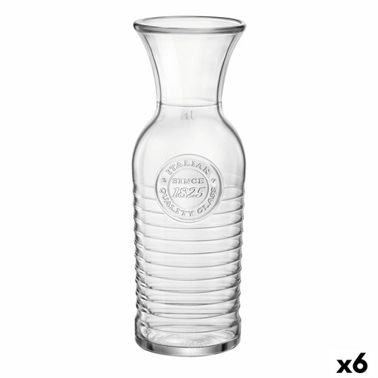 Sticlă (de pus lichide) Bormioli Rocco Officina Transparent Sticlă (1 L) (6 Unități)