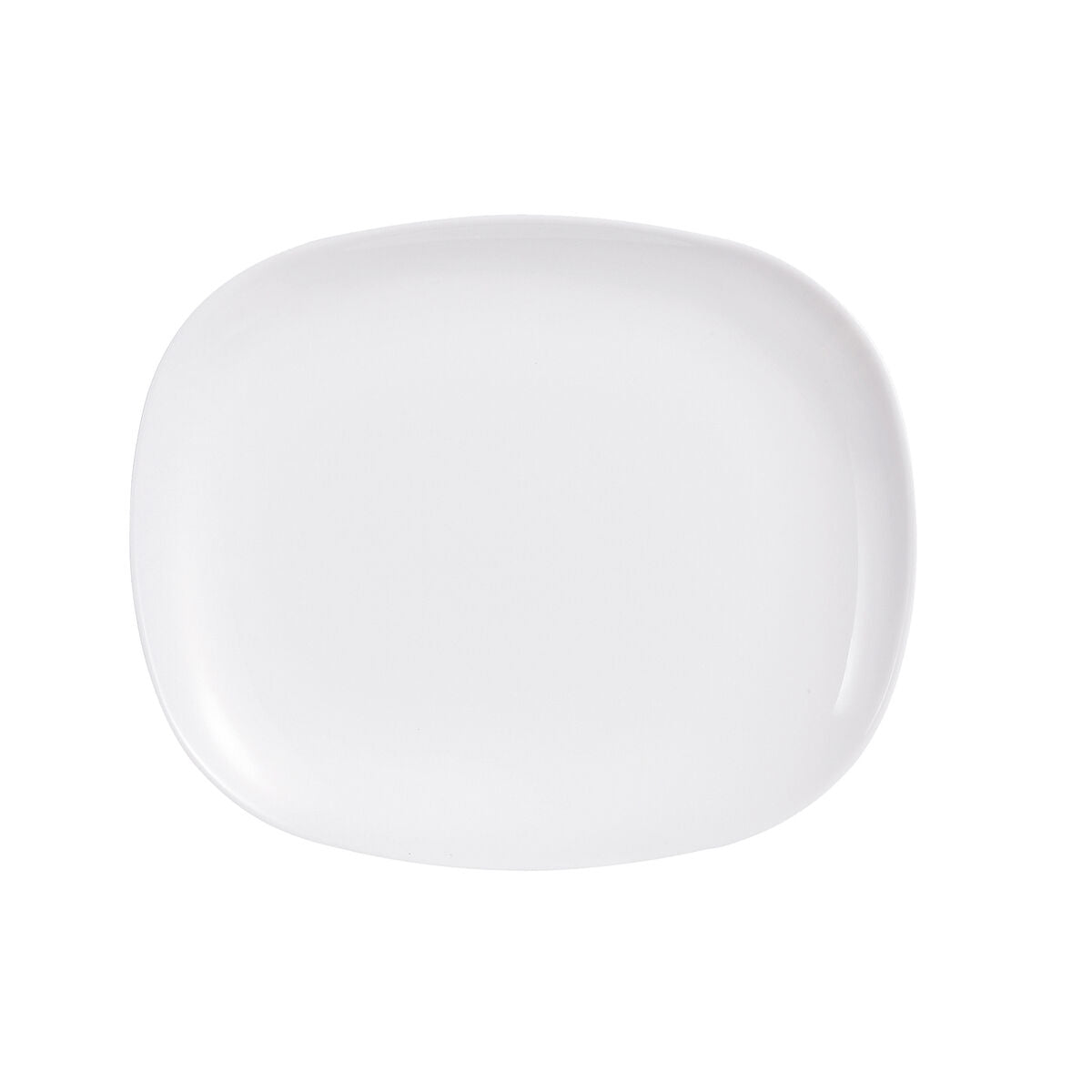 Serving Platter Luminarc Sweet Line Rectangular White Glass (28 x 33 cm) (24 Units)