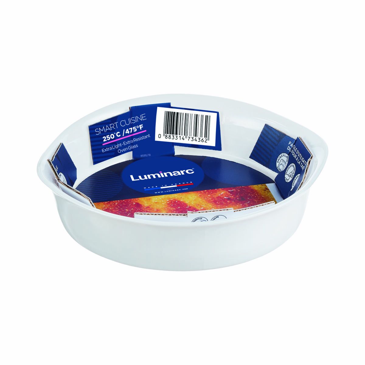 Crăticioară Luminarc Smart Cuisine Alb Sticlă Ø 14 cm Cu talie joasă (12 Unități)