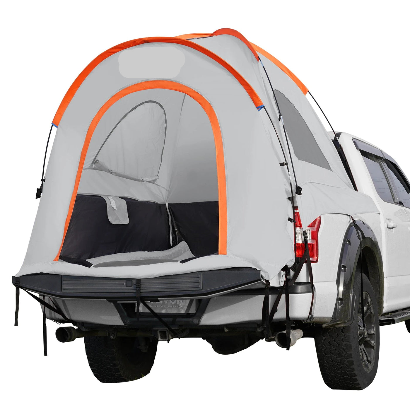 Truck Bed Tent, 5.5-6 ft, Waterproof, Double-Layer, Black