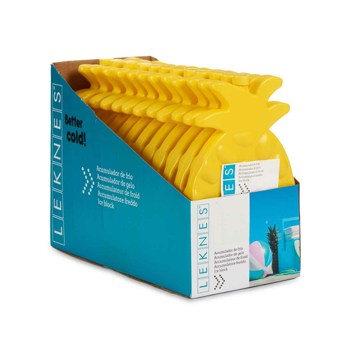 Răcitor de Sticle Ananas Galben Plastic (200 ml) (1,5 x 20 x 13 cm) (24 Unități)